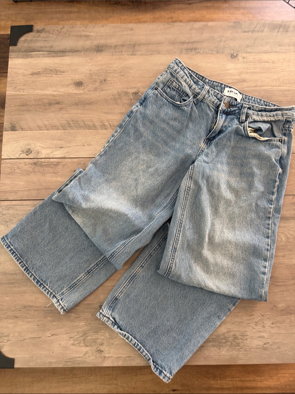 RSQ Light Blue High-Rise Wide Leg Jeans